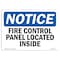 Signmission OSHA Sign, Fire Control Panel Located Inside, 10in X 7in Rigid Plastic, 7" W, 10" L, Landscape OS-NS-P-710-L-12556 - alternate 1